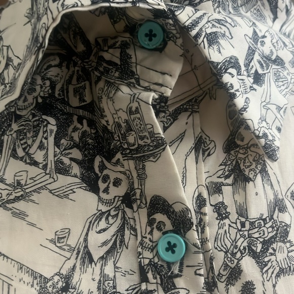 after life at the saloon hand made button down - Picture 4 of 14